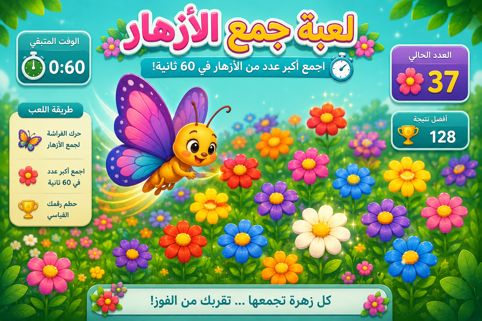 لعبة الأزهار