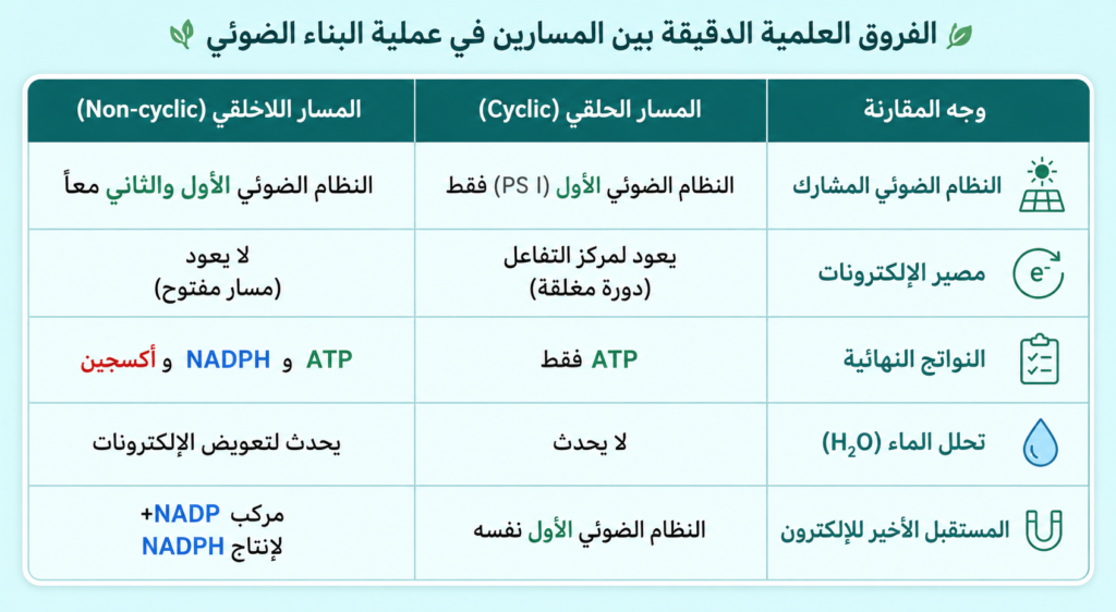 مقارنة بين الحلقي واللاحلقي