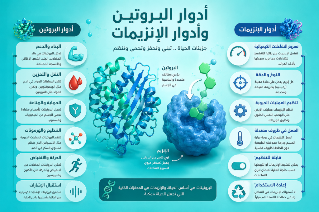 بارزة بروتين وانزيم